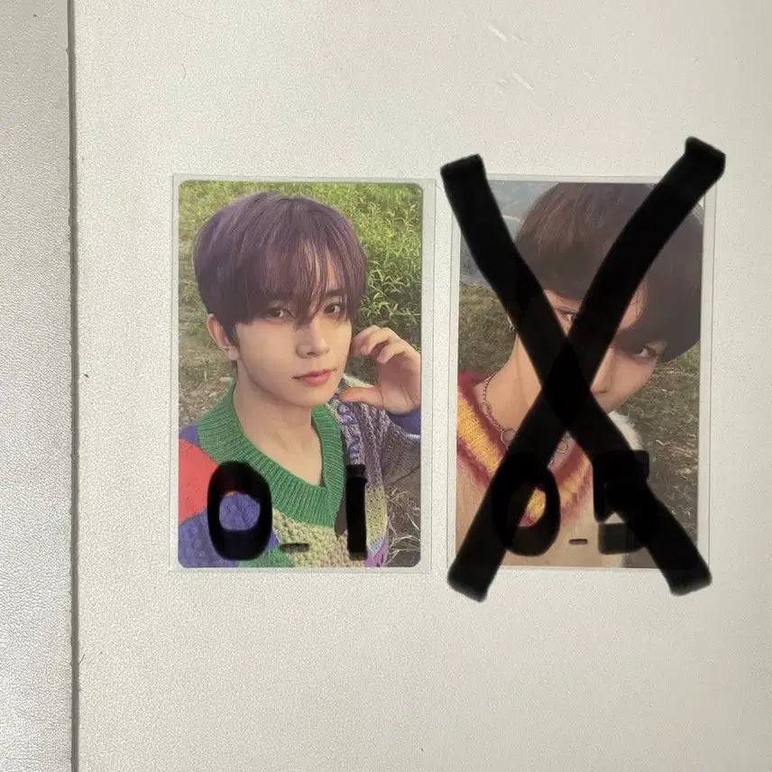 [BUNJANG] ENHYPEN Orange Flower Photocard [Jungwon, Evan] / 엔하이픈 오렌지 플라워 [정원, 에반]  포카