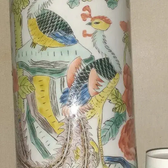 [BUNJANG] Antique Ceramic Vase with Rooster Motif / 도자기