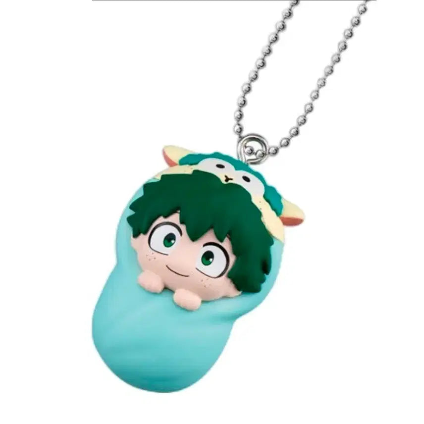 [BUNJANG] My Hero Academia Izuku Midoriya Figure Sealed Bundle / 미개봉) 나히아 포대기 가챠 미도리야+아크릴 키링 덤