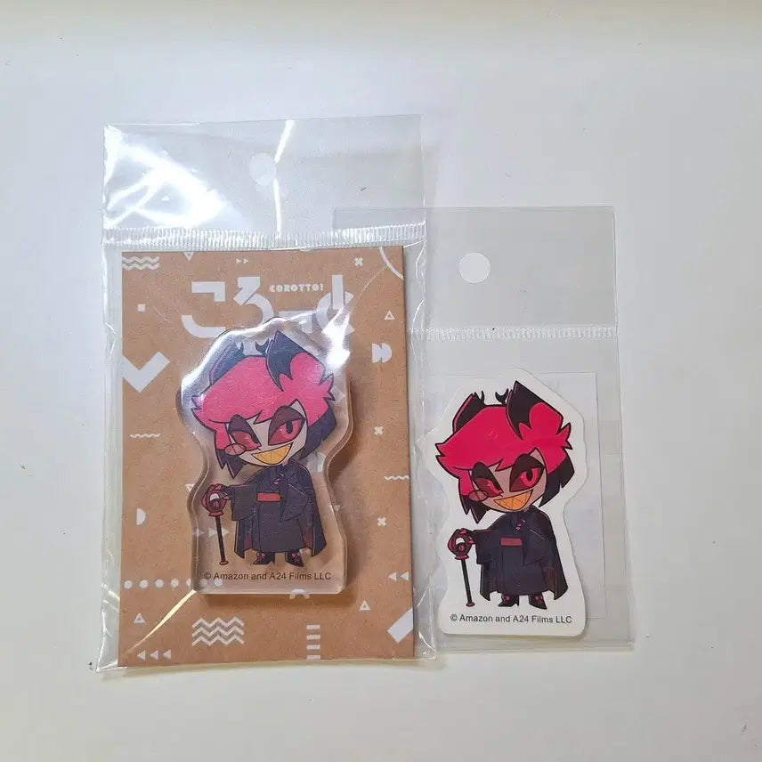 [BUNJANG] Hazbin Hotel Alastor Kimono Acrylic Standee Sticker Bundle (Sealed) / 해즈빈호텔 알래스터 기모노 아크릴 코롯토 스티커 미개봉