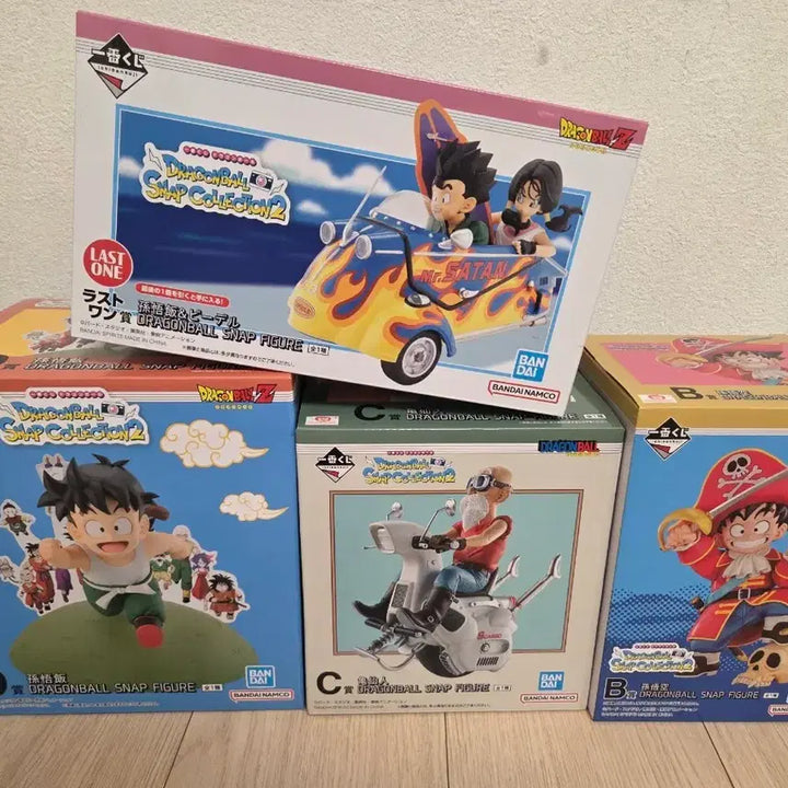[BUNJANG] Dragon Ball Snap Collection B, C, D, Last One Set Unsealed / 제일복권 드래곤볼 스냅 컬렉션 B상 C상 D상 라스트원 일괄 새 상품 미개봉 ( 손오반 비델 무천도사 손오공 )