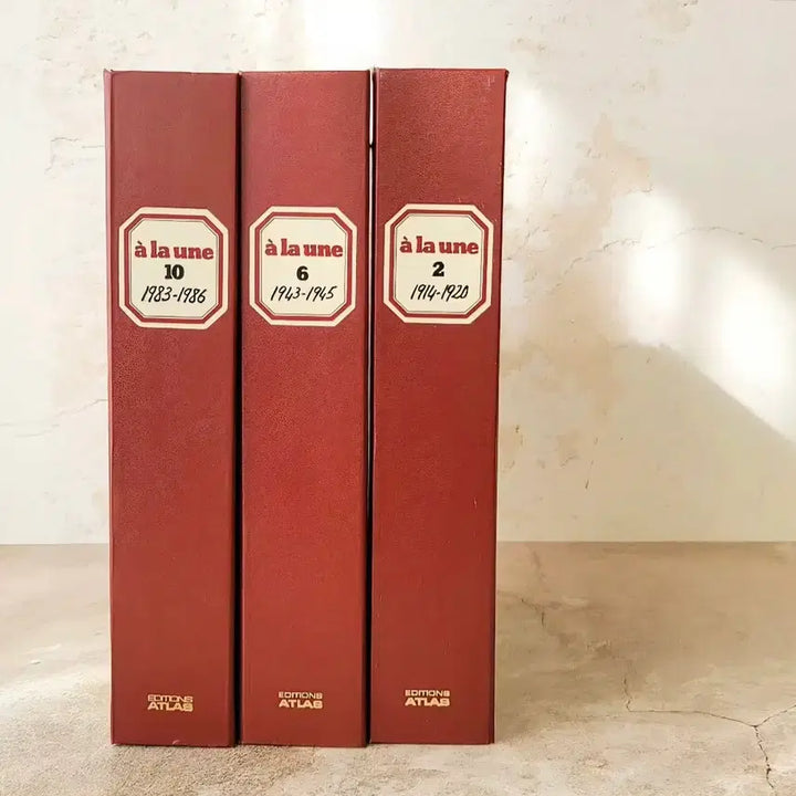 [BUNJANG] French Original Vintage Newspaper Collection (3 Volumes) / 프랑스 오리지널 빈티지 신문 컬렉션 3권