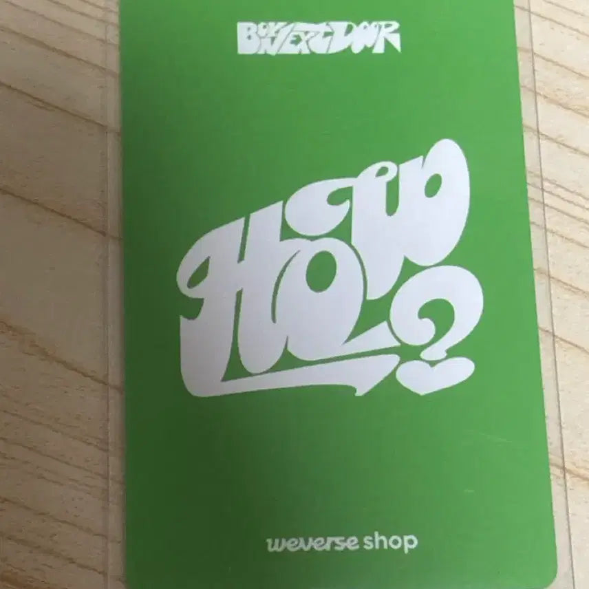 [BUNJANG] BOYNEXTDOOR Sung-ho How? Weverse Photocard / 보이넥스트도어 성호 How? 위버스 포카 양도