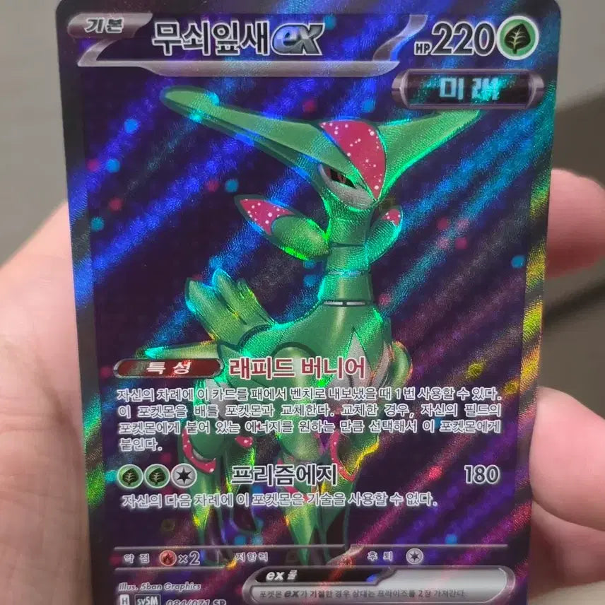 [BUNJANG] Pokemon Card Iron Leaves ex SR / 포켓몬카드 무쇠잎새ex SR A급