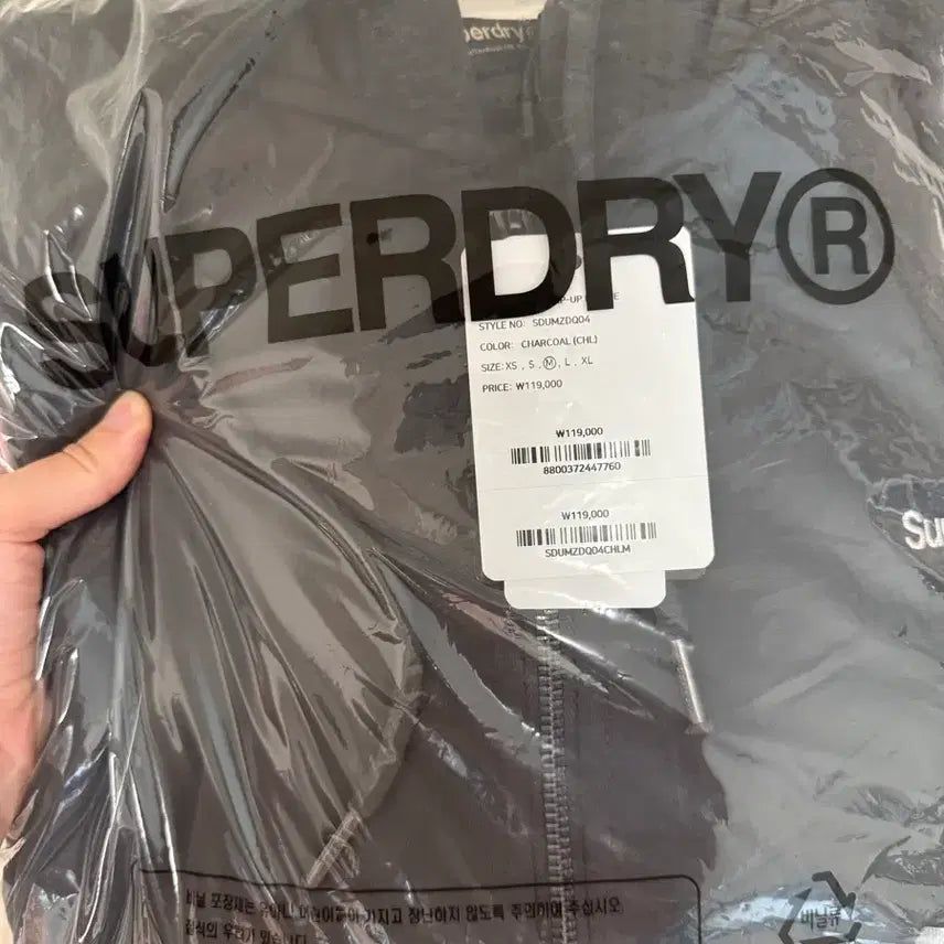 [BUNJANG] Park Jihoon Superdry Hoodie Zip-up M / 박지훈 슈퍼드라이 후드집업 M