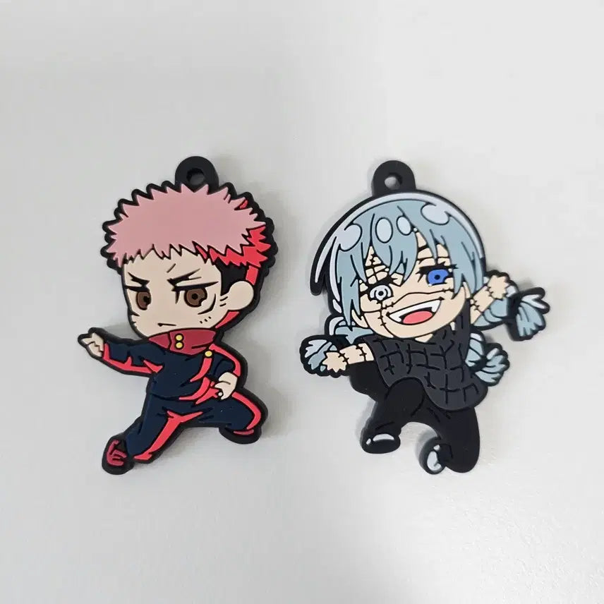 [BUNJANG] Jujutsu Kaisen Yuji Itadori Mahito Defo Raba Rubber Mascot Keychain Set / 주술회전 이타도리 유지 마히토 데포러버 고무 마스코트 키링 가챠 러버스트랩