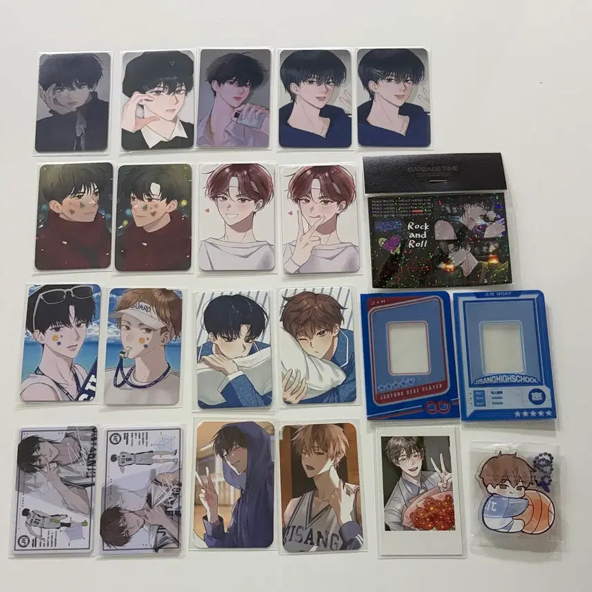 [BUNJANG] Garbage Time Unofficial Photocard Bundle Set / 가비지타임 비공굿 일괄 양도 포웨님 영오님 pp님 복어님 춘봉님 포카 스티커 홀더 폴라