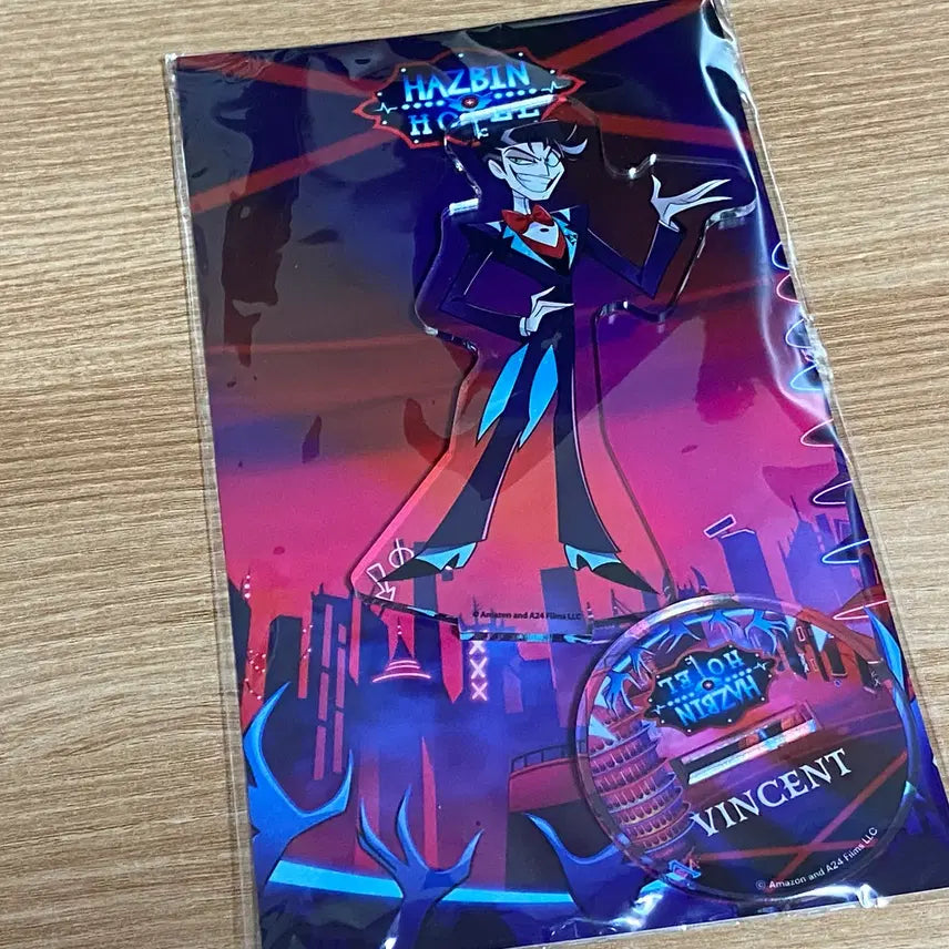 [BUNJANG] Hazbin Hotel Vincent Whitman (Vox) Acrylic Standee - Black Balloon Market Japanese Version / [해즈빈호텔] 빈센트 휘트먼(복스) 아크릴스탠드 / 블랙벌룬마켓 일본제