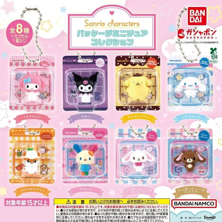 [BUNJANG] Bandai Sanrio Characters Package Miniature Gacha Cinnamoroll / 반다이 산리오 캐릭터즈 패키지 미니어처 가챠 시나모롤