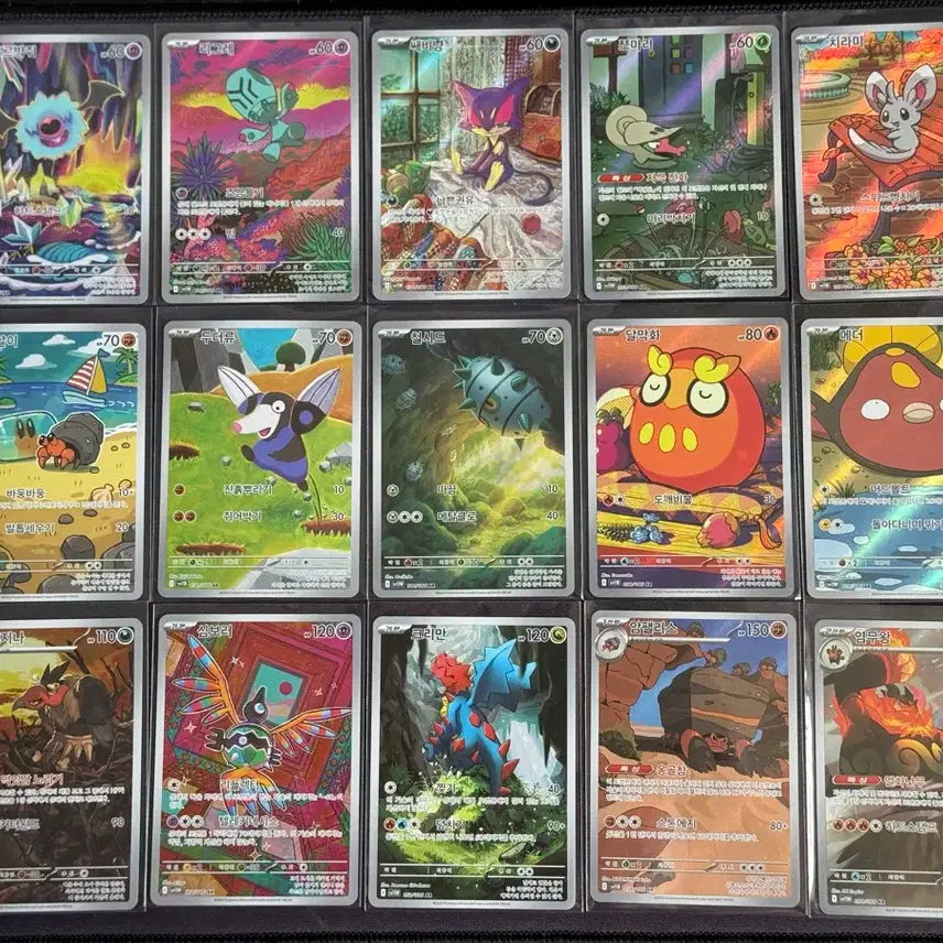 [BUNJANG] Pokemon Card Black Kyurem White Kyurem AR Set (15 Cards) / 포켓몬카드 블랙볼트 화이트플레어 AR 15장