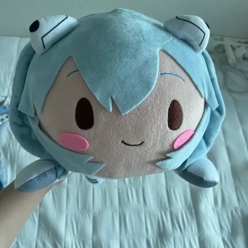 [BUNJANG] Evangelion Ayanami Rei Nesoberi Plush Doll / 급전) 에반게리온 아야나미 레이 네소베리 누이 인형