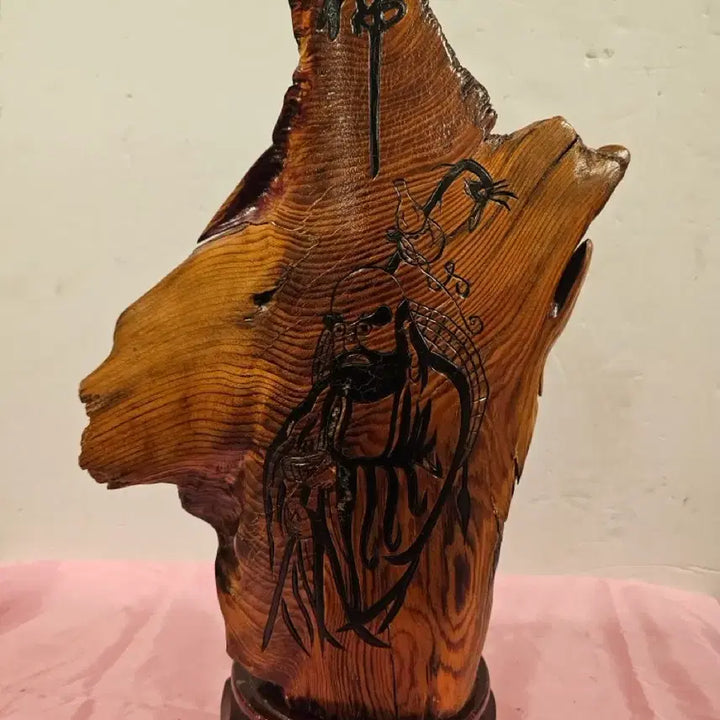 [BUNJANG] Carved Daruma Figure on Pine Root / 달마상.
