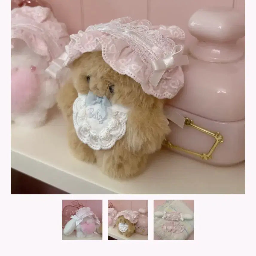 [BUNJANG] Fancypoo Atelier Milk Ribbon Headress / 팬시아뜰리에 밀크리본 인형 헤도레 헤드드레스