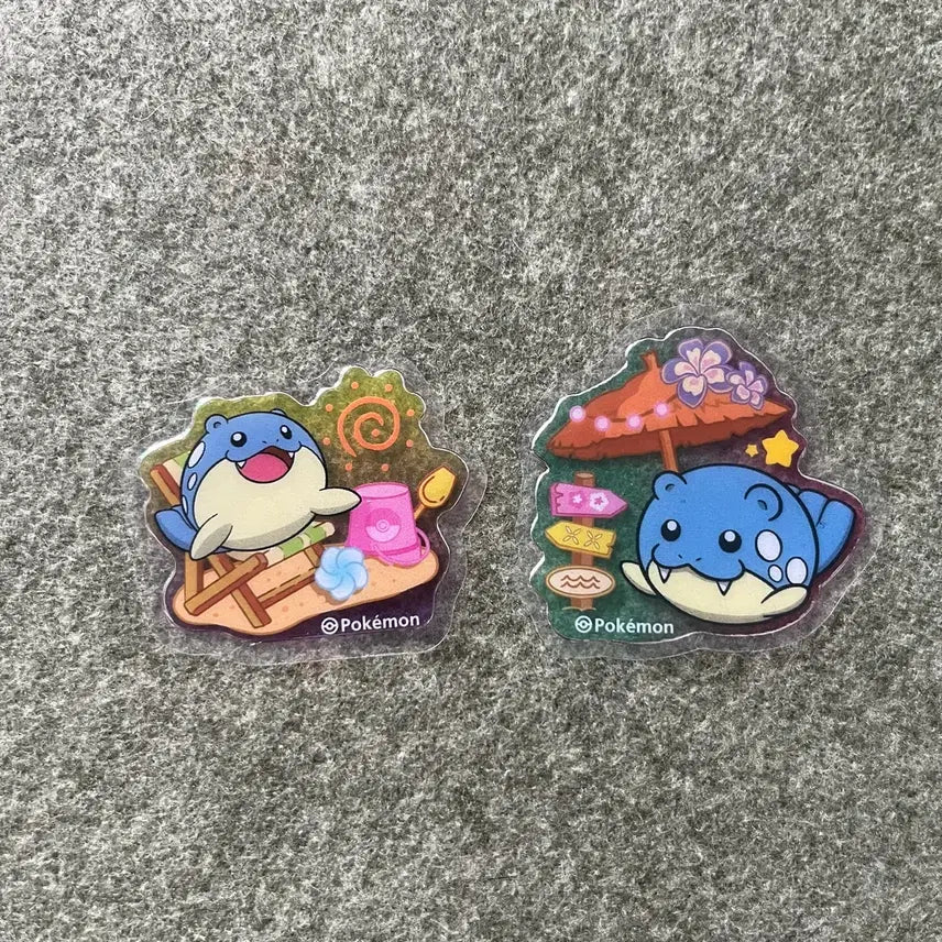 [BUNJANG] Pokemon Busan Vacance Stickers - Assorted Characters / 포켓몬 느긋 부산 바캉스 스티커 고라파덕 대굴레오 야돈 메타몽 냐스퍼 빠모 파밀리쥐 얼루기 전룡 만타인 삐삐 초라기 캐스퐁 갈모매 코산호 크랩 모래성이당 바다그다 흔들풍손