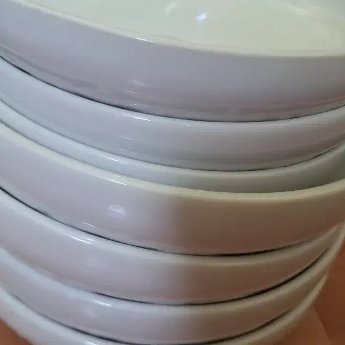 [BUNJANG] Haenamsa White Porcelain Lotus Pattern Plates Set / 옛날 빈티지 행남사 백자도자기접시.연꽃무늬