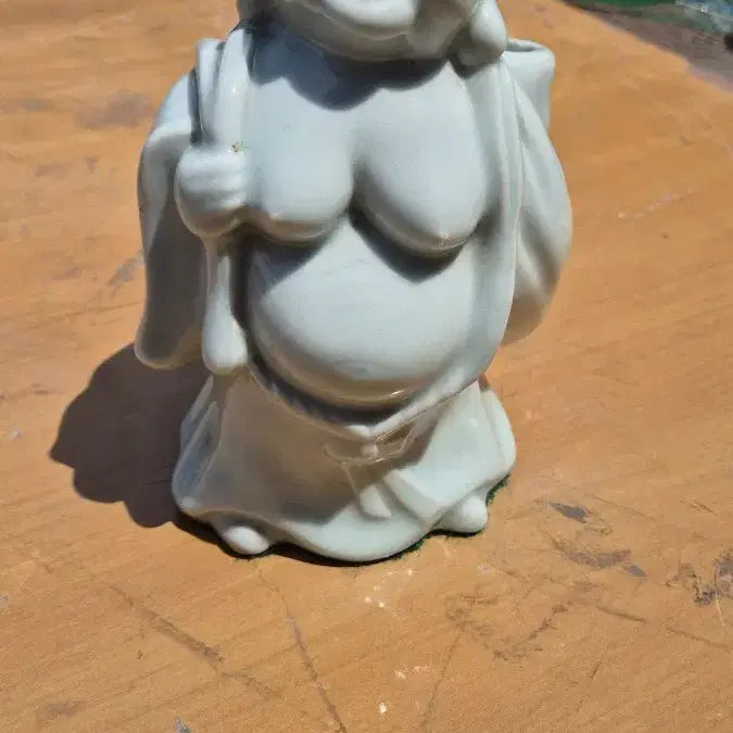 [BUNJANG] Ceramic "Lucky Buddha" Pencil Holder (14x19x10cm) / 14  19 10 센치 도자기연필꽃이