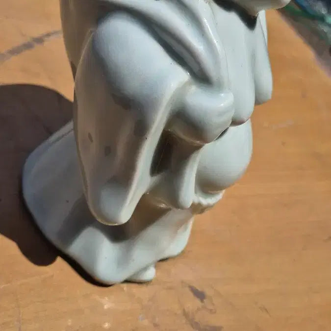 [BUNJANG] Ceramic "Lucky Buddha" Pencil Holder (14x19x10cm) / 14  19 10 센치 도자기연필꽃이