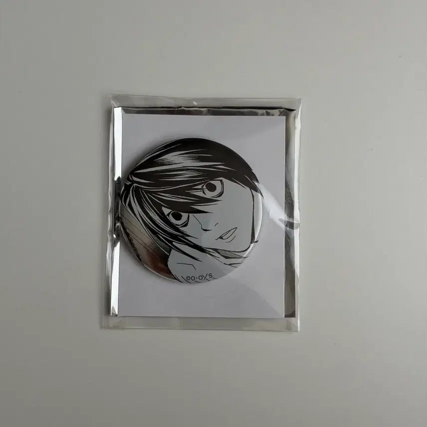 [BUNJANG] Death Note Exhibition L Can Badge / 데스노트 원화전 엘 캔뱃지