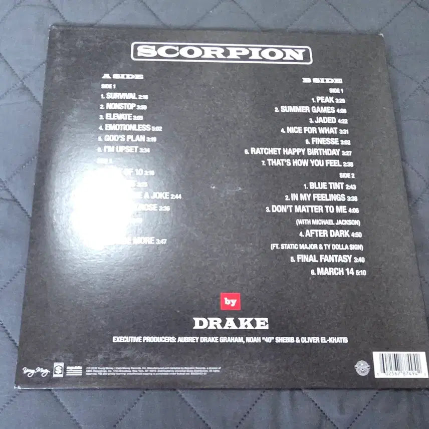 [BUNJANG] Drake Scorpion LP Vinyl 2018 / 드레이크 스콜피온 LP 바이닐 2018