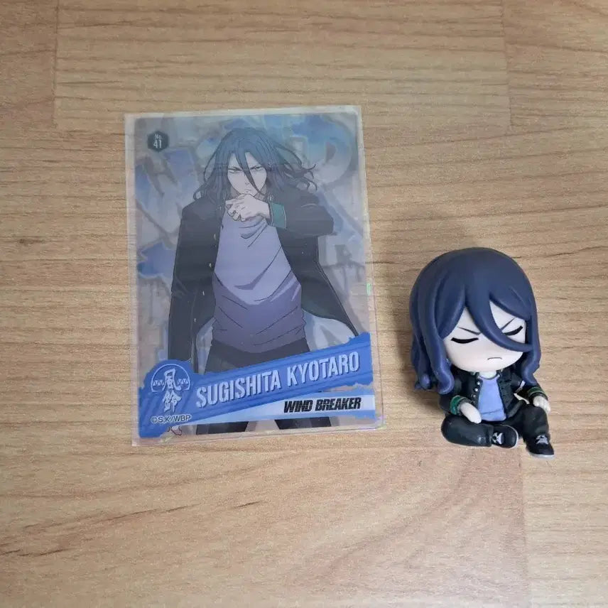 [BUNJANG] Wind Breaker Kyotaro Sugishita Card &amp; Figure Bundle / 윈드브레이커 스기시타 쿄타로 카드 피규어
