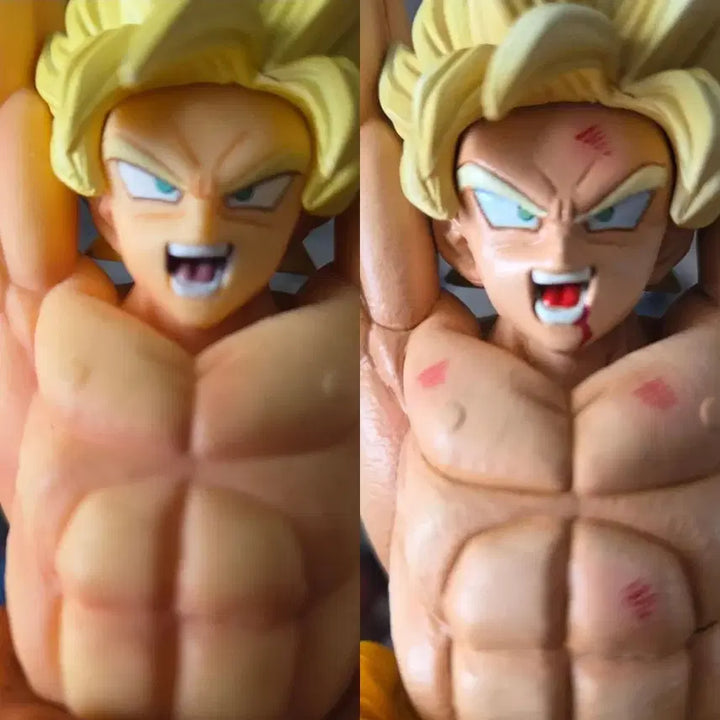 [BUNJANG] Dragon Ball Banpresto Recast Super Saiyan Goku Figure / [리페인트 작] 원기옥 초사이어인 손오공 _ 드래곤볼 _ 반프레스토