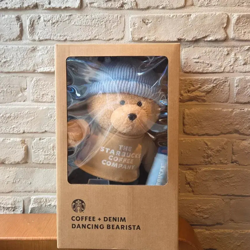 [BUNJANG] Starbucks Washed Blue Dancing Bearista Plush Doll / 스타벅스 워시드 블루 댄싱 베어리스타 인형 미개봉 새상품