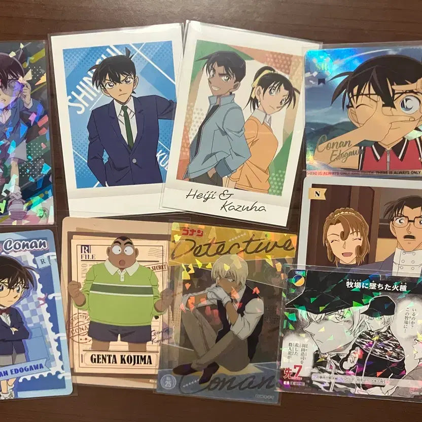 [BUNJANG] Detective Conan Card Set - Shinichi, Amuro, Heiji / 일괄) 명탐정코난 카유 카드 파샤 신이치 아무로 헤이지