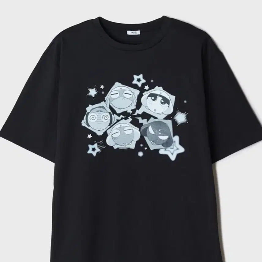[BUNJANG] SPAO Keroro Graphic T-Shirt (Black, L) / (미개봉/새제품) 케로로 스파오 반팔L