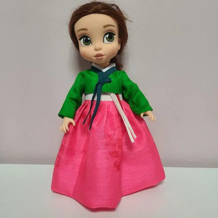 [BUNJANG] Baby Doll Green Jeogori and Pink Skirt Set / 베이비돌 초록저고리