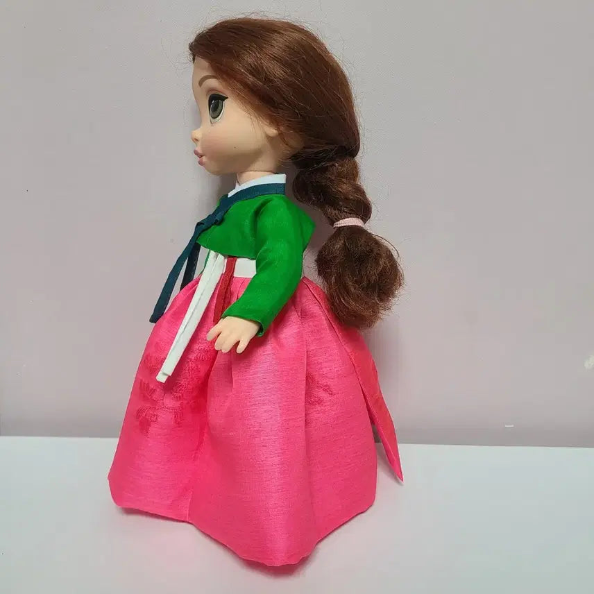 [BUNJANG] Baby Doll Green Jeogori and Pink Skirt Set / 베이비돌 초록저고리