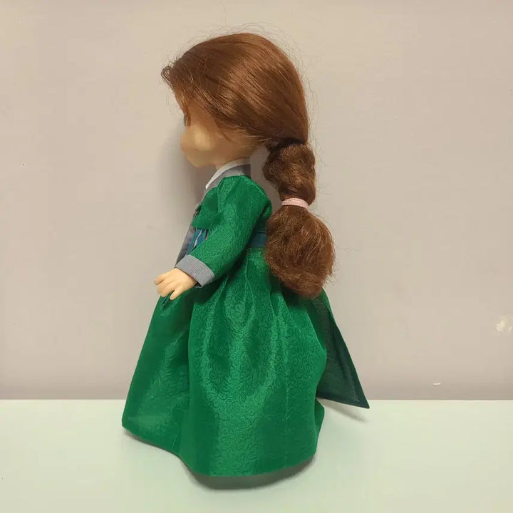 [BUNJANG] Babydoll Green Hanbok Silk Dress Set / 베이비돌 초록한복
