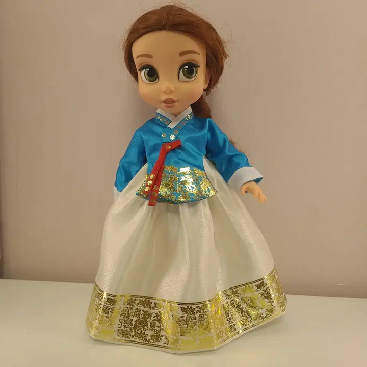 [BUNJANG] Baedol Doll Blue Hanbok Set / 베이돌인형 파란당의