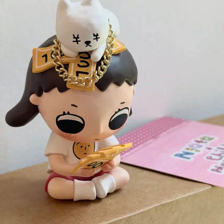 [BUNJANG] POP MART Noota x Chibi Maruko-chan Im Rich Figure / 팝마트 뇨타 x 마루코는 아홉살 시리즈 Im Rich