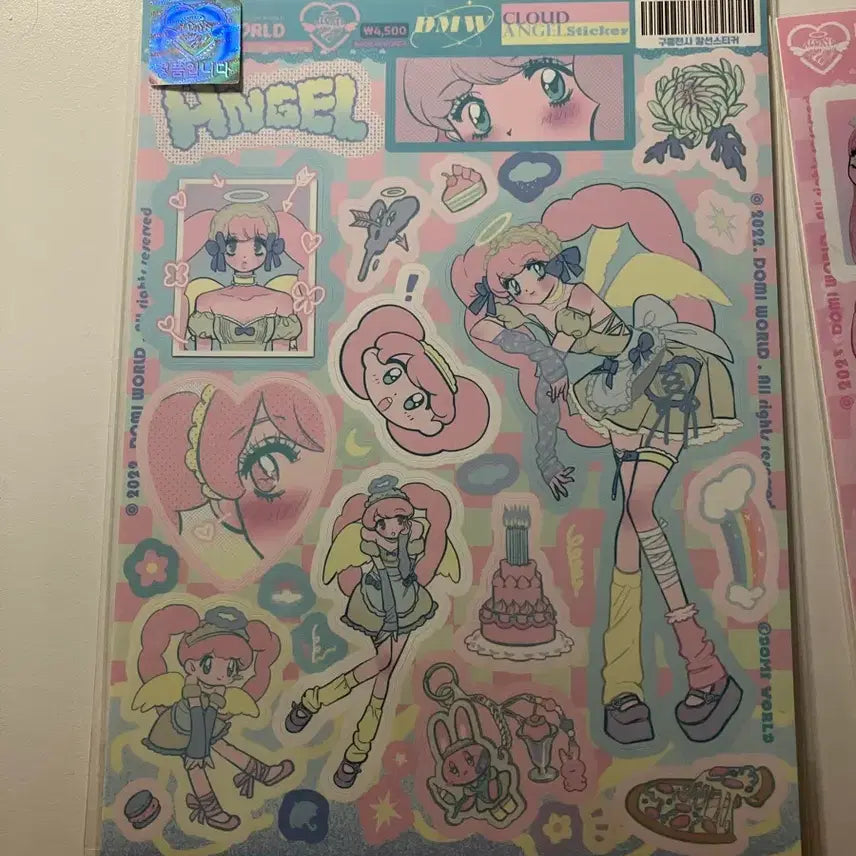 [BUNJANG] Domi World Unsealed Sticker Set (3 Types) / 도미월드 미개봉 스티커 3종