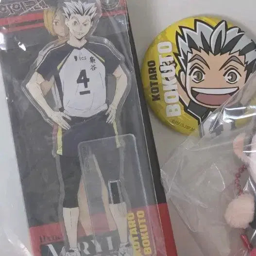 [BUNJANG] Haikyuu!! Kuji Bokuto Set Acrylic Stand &amp; Can Badge / 단순 캐릭터 확인) 하이큐 쿠지 보쿠토 세트