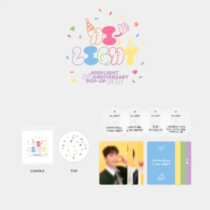 [BUNJANG] Highlight 15th Anniversary MD Candle Set (Sealed) / 하이라이트 15주년 MD 캔들세트(미개봉)