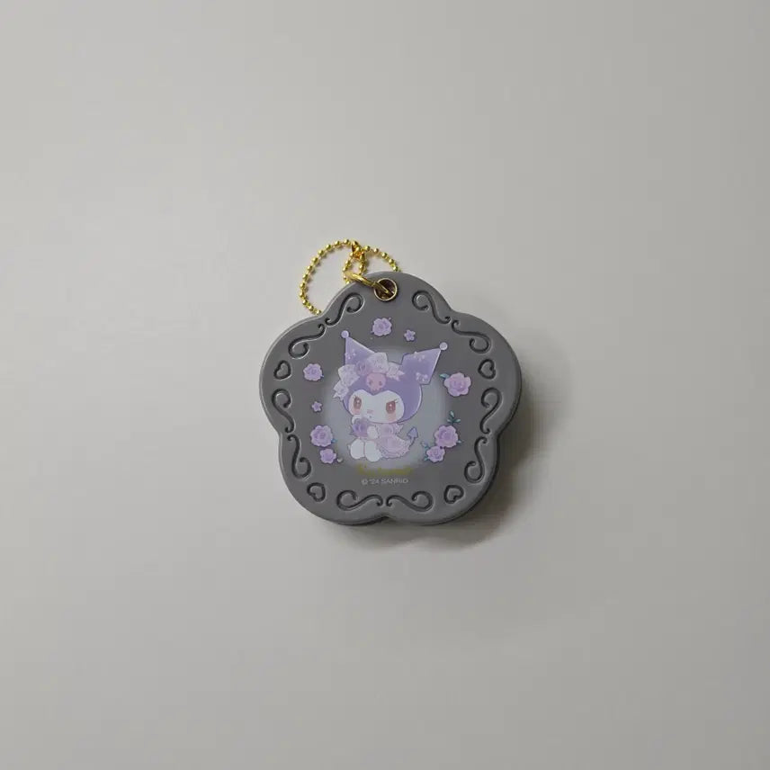 [BUNJANG] Sanrio Kuromi Secret Mini Mirror Charm Keychain / (쿠로미 검정) 산리오 시크릿 미니 거울 참 키링 돌리로즈