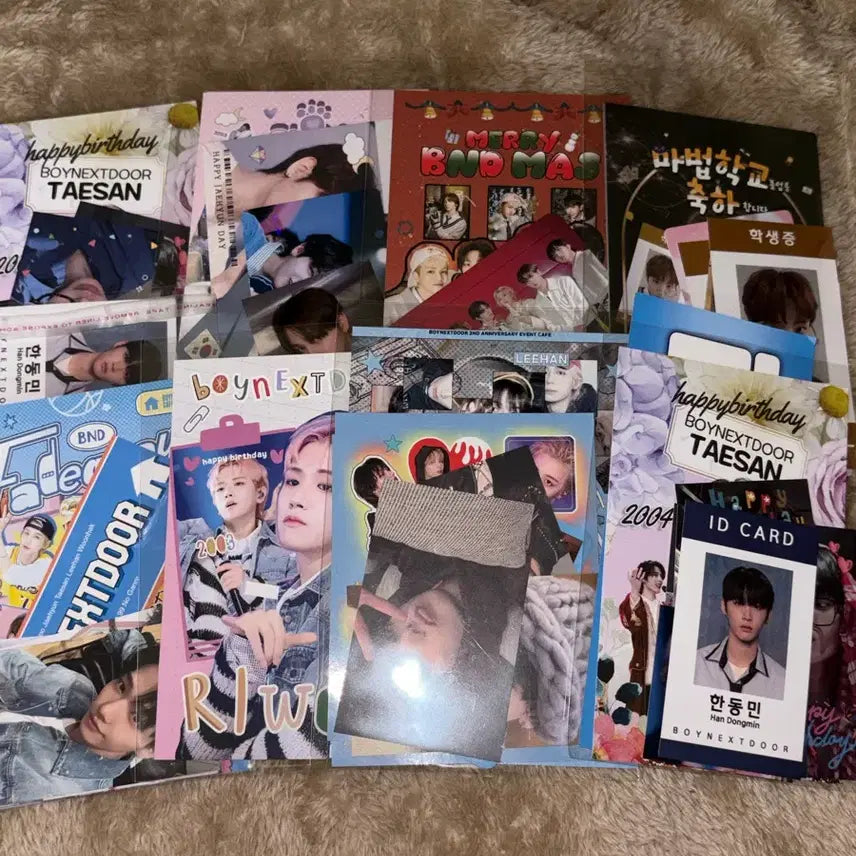 [BUNJANG] BOYNEXTDOOR Birthday Cafe Lucky Draw Photocard Bundle Set / 보넥도 생카 특전 럭드 양도 성호리우재현태산이한운학