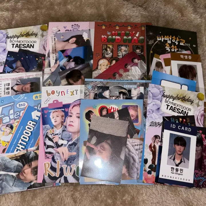 [BUNJANG] BOYNEXTDOOR Birthday Cafe Lucky Draw Photocard Bundle Set / 보넥도 생카 특전 럭드 양도 성호리우재현태산이한운학
