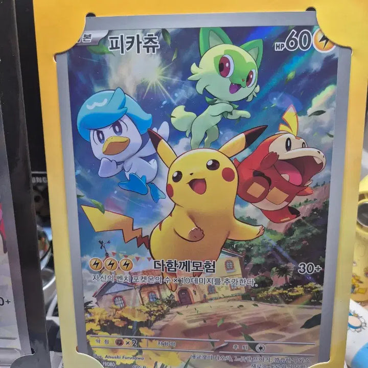 [BUNJANG] Pokemon Card Charizard &amp; Pikachu Promo Jumbo Card Set / 포켓몬카드 점포 카드 리자몽 프로모 점보 피카츄 프로모 점보 카드