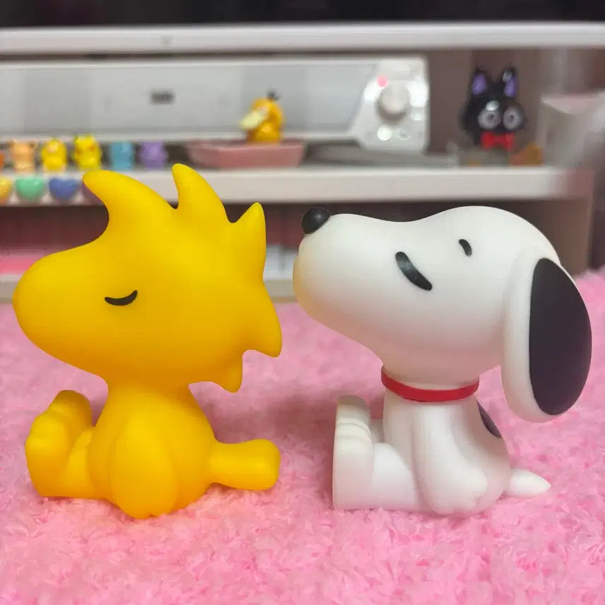 [BUNJANG] Snoopy &amp; Woodstock Figure Set / 스누피 우드스탁 피규어 2개 세트