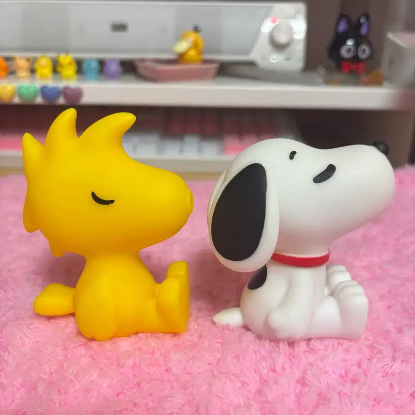 [BUNJANG] Snoopy &amp; Woodstock Figure Set / 스누피 우드스탁 피규어 2개 세트