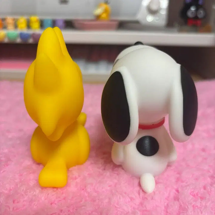[BUNJANG] Snoopy &amp; Woodstock Figure Set / 스누피 우드스탁 피규어 2개 세트