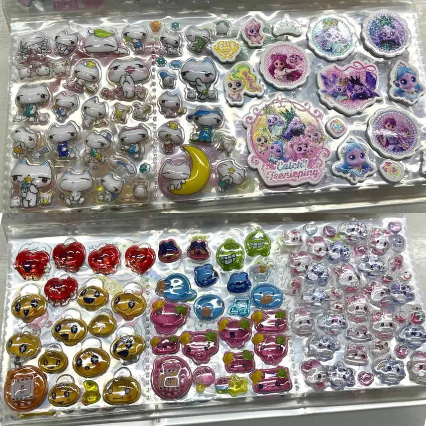 [BUNJANG] BonBon Drop 3D Sticker Book Set - Sanrio, Chiikawa, Tamagotchi / 봉봉드롭 입체스티커 산리오 치이카와 다마고치 스티커북