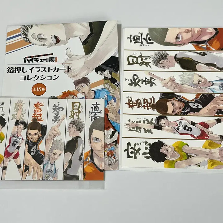 [BUNJANG] Haikyuu Original Drawing Exhibition Gilded Illustration Postcard / 하이큐 원화전 금박 일러스트
