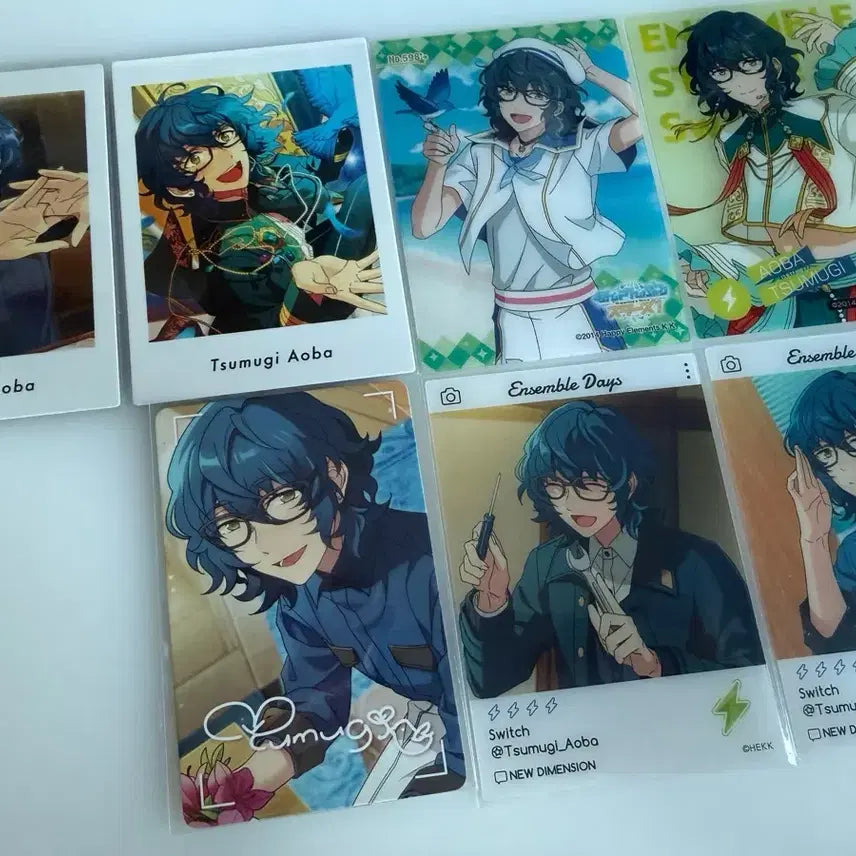 [BUNJANG] Ensemble Stars Aoba Tsumugi PASHa Card &amp; Clear Card Bundle Set / 앙스타 아오바 츠무기 파샤 클카 64장 일괄