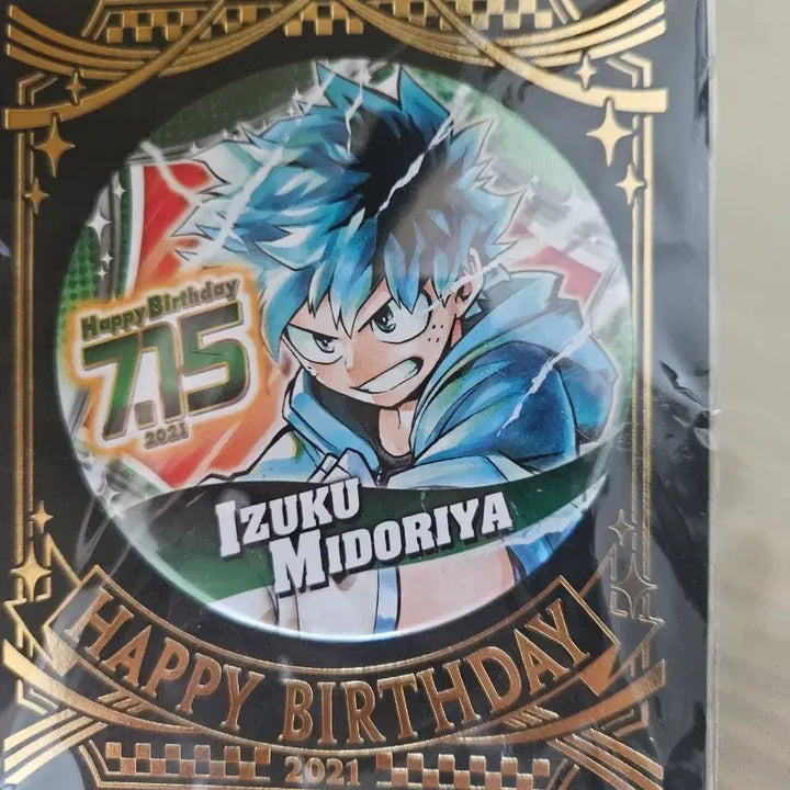 [BUNJANG] Izuku Midoriya 2021 Birthday Can Badge / 히로아카 나히아 미도리야 이즈쿠 2021 생일 캔뱃지 판매