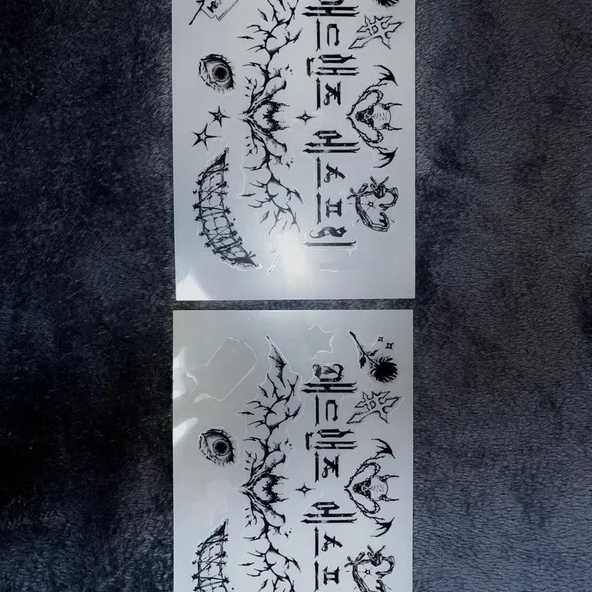 [BUNJANG] Madmans Esprit Tattoo Sticker Set / Madmans Esprit 매드맨즈 에스프리 머천 굿즈