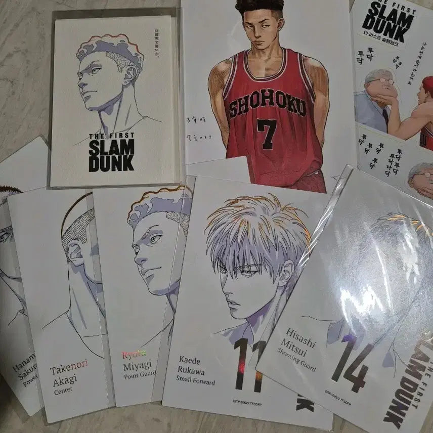 [BUNJANG] The First Slam Dunk Art Card &amp; Postcard Bundle Set / 더 퍼스트 슬램덩크 엽서 아트카드 일괄판매