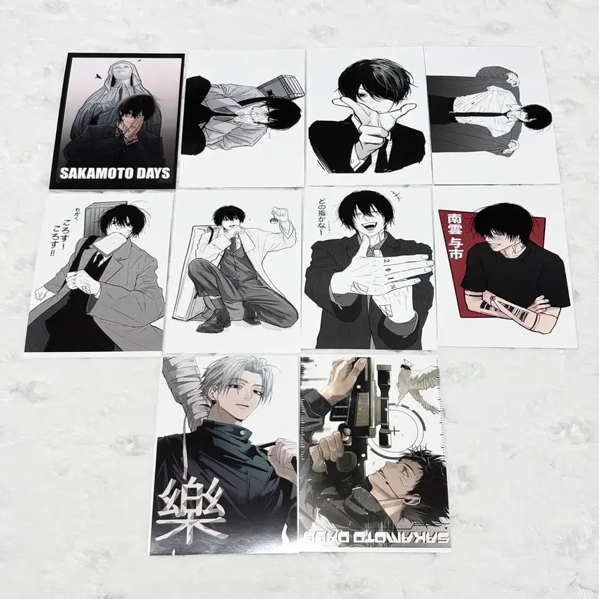 [BUNJANG] Sakamoto Days Printing Box &amp; Postcard Set - Nagumo Shin Natsuki Bundle / (일괄 가격) 사카모토데이즈 프린팅 박스 프박 엽서 나구모 신 나츠키